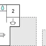 Three-bedroom In アパート *